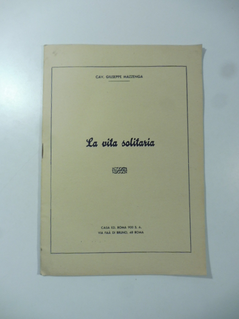 La vita solitaria